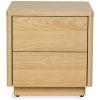 Table de chevet 2 tiroirs Natural Ash Wood Quax Produit 3
