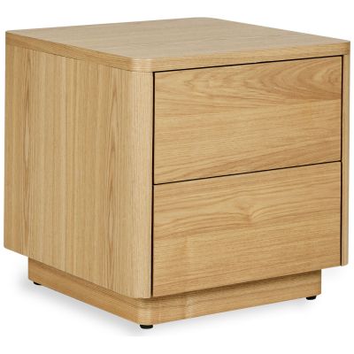 Table de chevet 2 tiroirs Natural Ash Wood Quax