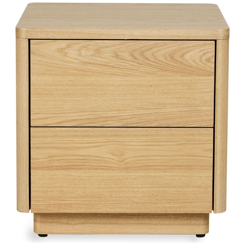 Table de chevet 2 tiroirs Natural Ash Wood Quax Produit 3