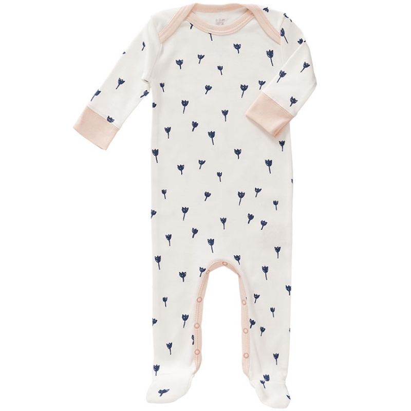 Pyjama léger Tulipe bleu indigo (0-3 mois) Fresk