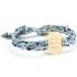 Bracelet Liberty ruban maman family personnalisable (plaqué or) - Petits trésors