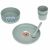 Variation Bleu, vert, marron du produit Coffret repas en polypropylène et cellulose Tiny Team Chien de la marque Lässig 