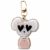 Variation Blanc, rose, noir du produit Porte-clé friends Millie face de la marque Zakuw