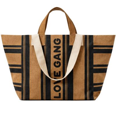 Sac Kaba Love Gang XL rayures camel