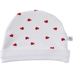 Bonnet de naissance doublé Mon petit coeur (1 mois) - BB & Co
