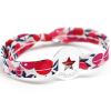 Bracelet Liberty ruban étoile personnalisable (argent 925°)  par Petits trésors