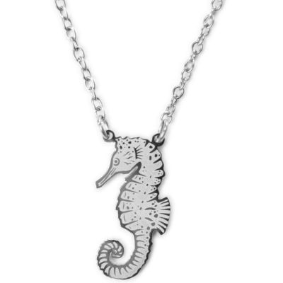 Collier Hippocampe Argent Mava