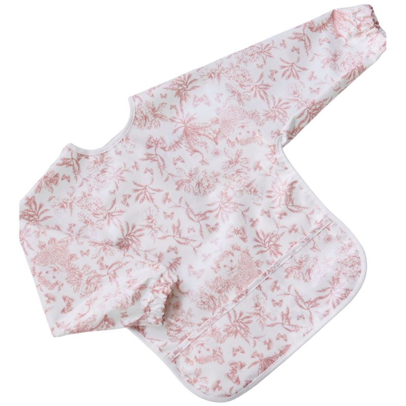Bavoir manches longues Toile de Jouy rose thé Tartine et Chocolat Produit 2