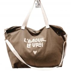 Sac cabas XL L'amour le vrai - Zakuw