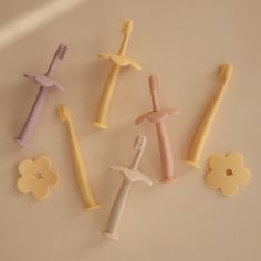 Brosse à dent d'apprentissage fleur Soft lilac