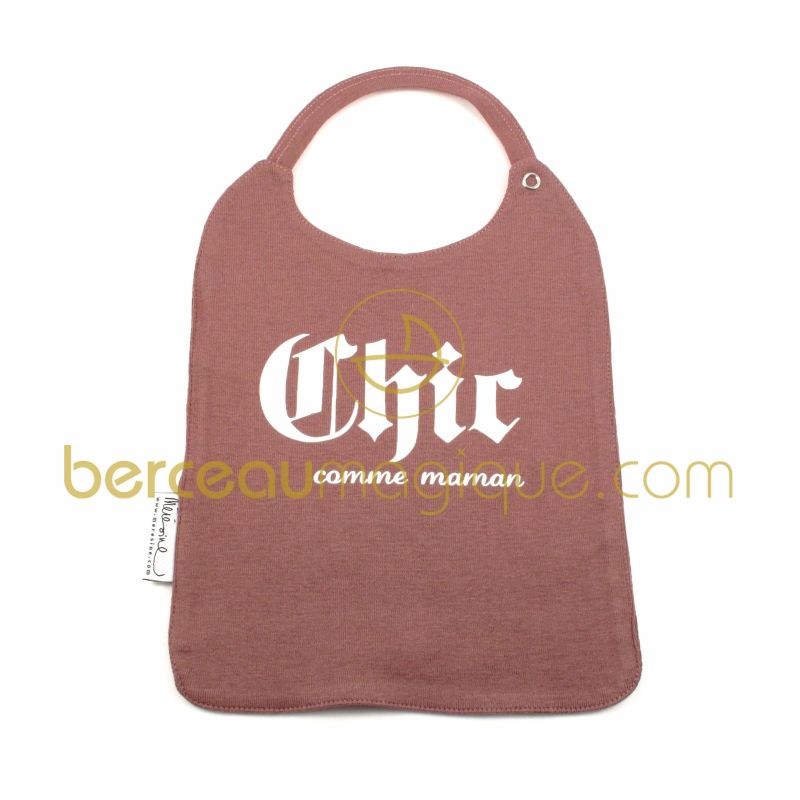 Bavoir violine Chic comme Maman 