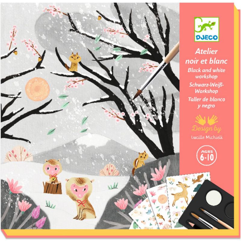 Coffret créatif Noir et blanc Dernières neiges Djeco