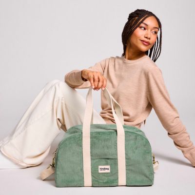 Sac à langer Charlie Velours Vert d'eau Hindbag