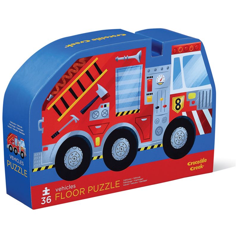 Puzzle Les véhicules (36 pièces) Crocodile Creek Packaging 1