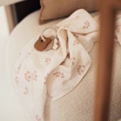 Lot de 2 maxi langes en gaze de coton Twig Wild Rose (115 x 115 cm)