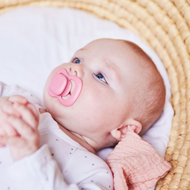 Lot de 2 sucettes symétriques en latex Berry-Blush (6 mois et +) B.Box Ambiance 2