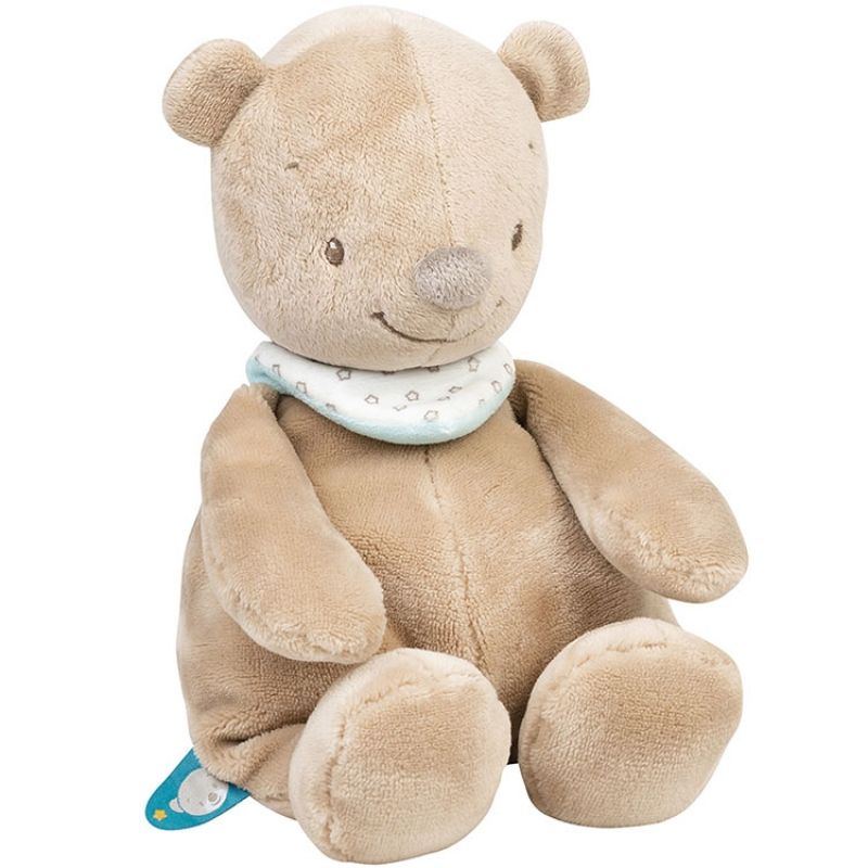 Peluche Basile l'ours (28 cm) Nattou