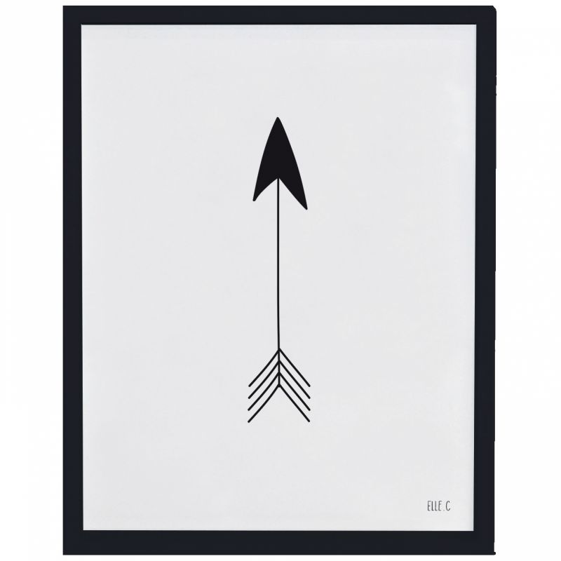Poster encadré Fleche Indian spirit by Elle C. (30 x 40 cm) Lilipinso