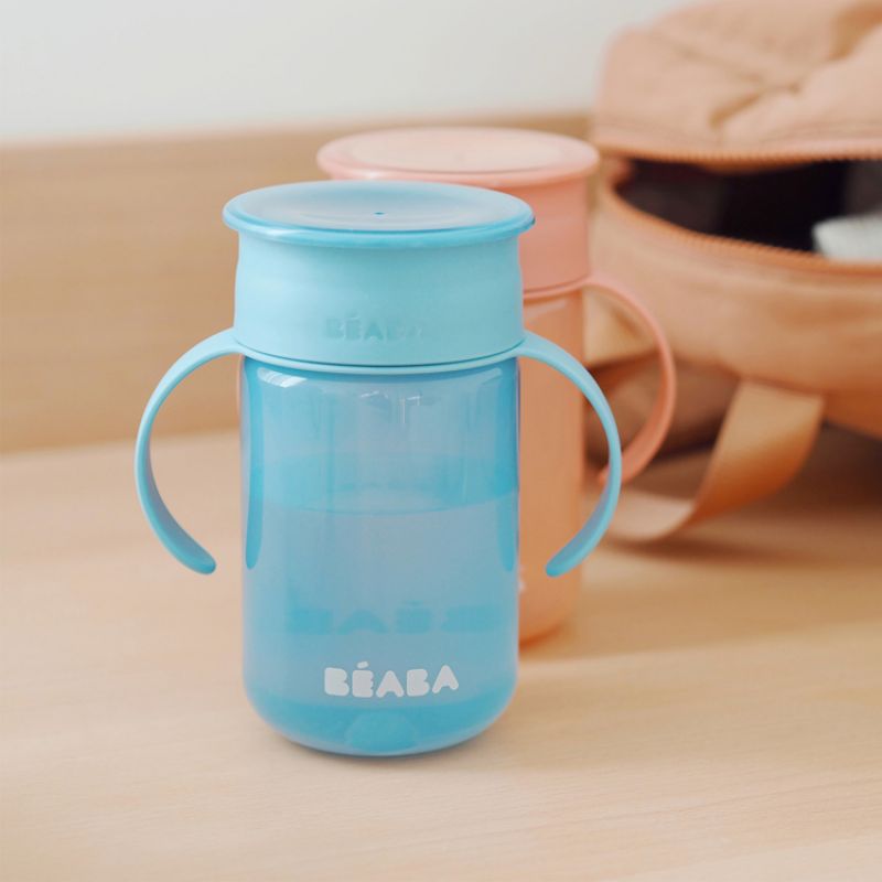 Tasse d'apprentissage 360° bleu (340 ml) Béaba Ambiance 8