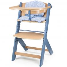 Chaise haute évolutive Enock avec coussin Nordic Breeze