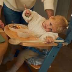 Chaise haute évolutive Enock avec coussin Nordic Breeze