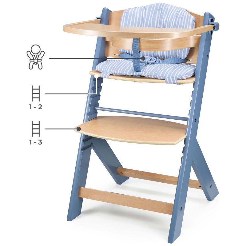 Chaise haute évolutive Enock avec coussin Nordic Breeze Kinderkraft Produit 3