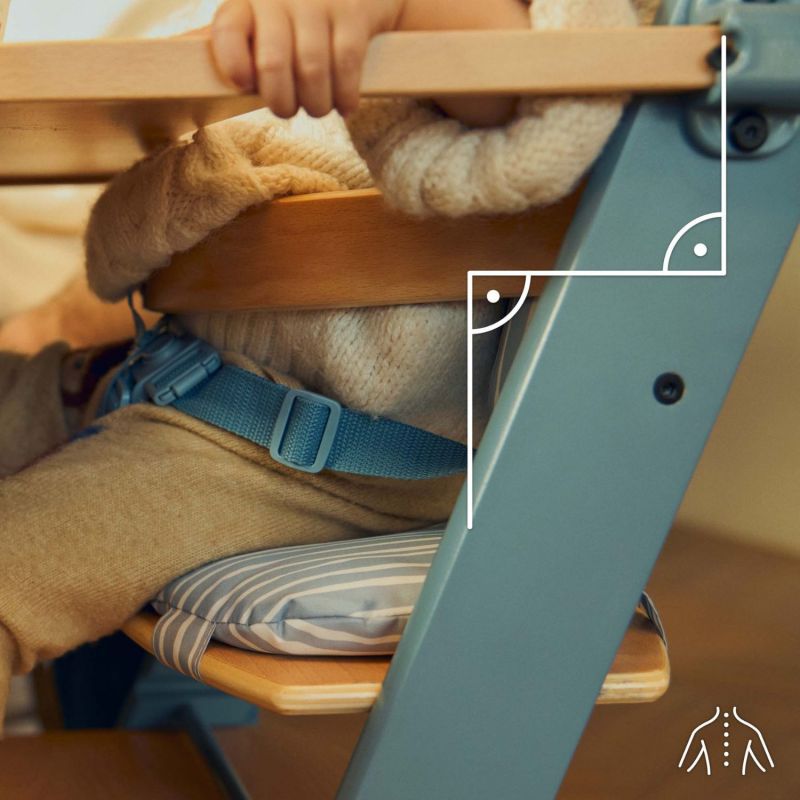 Chaise haute évolutive Enock avec coussin Nordic Breeze Kinderkraft Ambiance 7