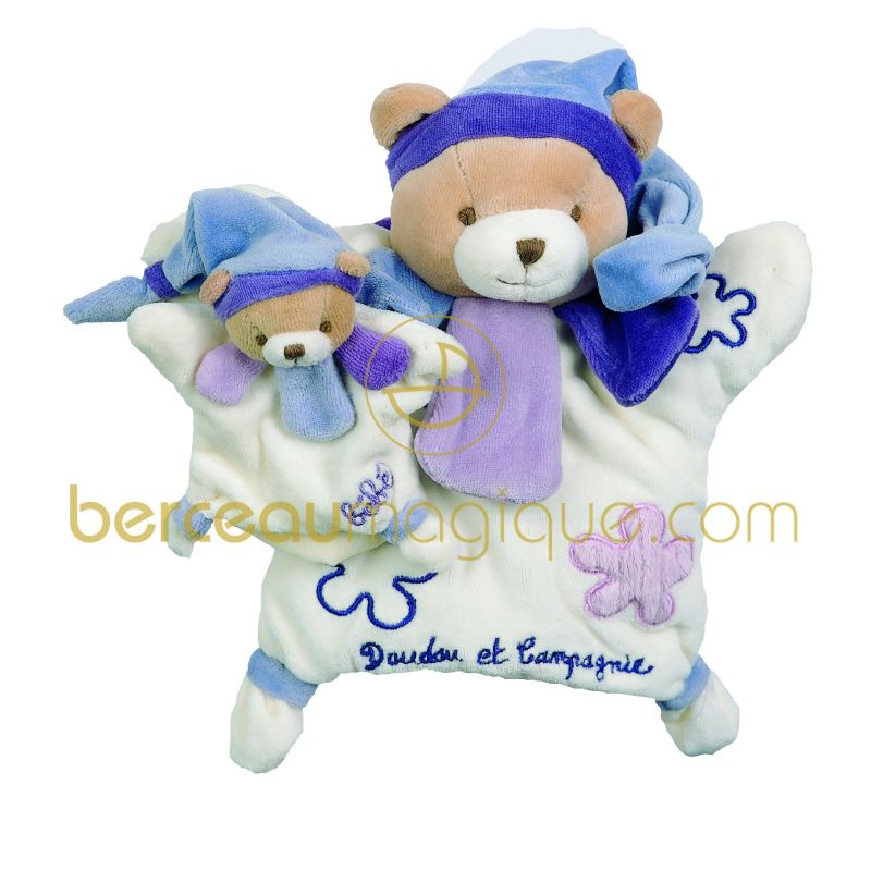 Doudou collector ours fleurs Doudou et Compagnie