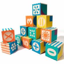 Cubes en bois Groovie Maths (28 pièces)  par Uncle Goose