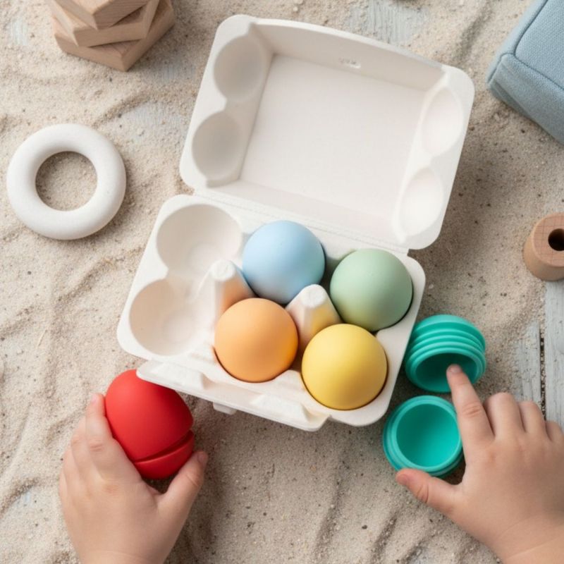 Boîte d'oeufs de bain (6 pièces) Little L Ambiance 8