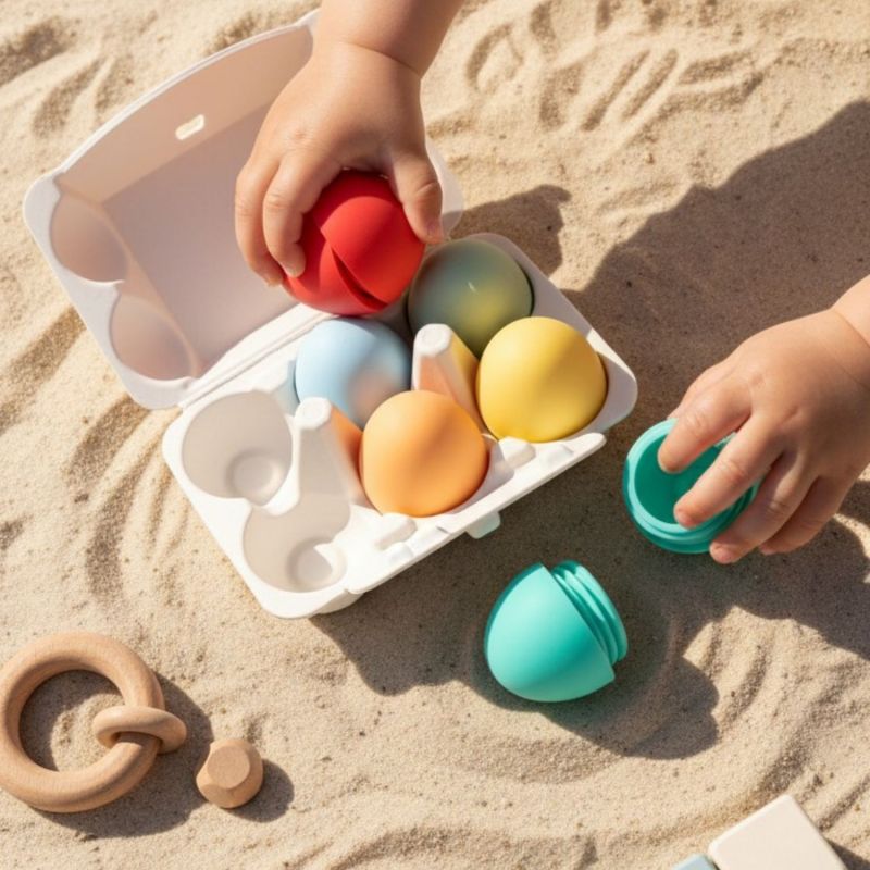 Boîte d'oeufs de bain (6 pièces) Little L Ambiance 9