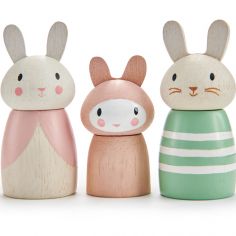 Figurines Famille de lapin