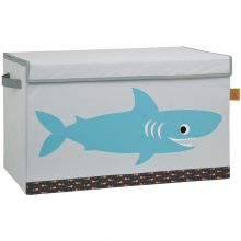 Coffre à jouet caisse de rangement Requin océan  par Lässig 