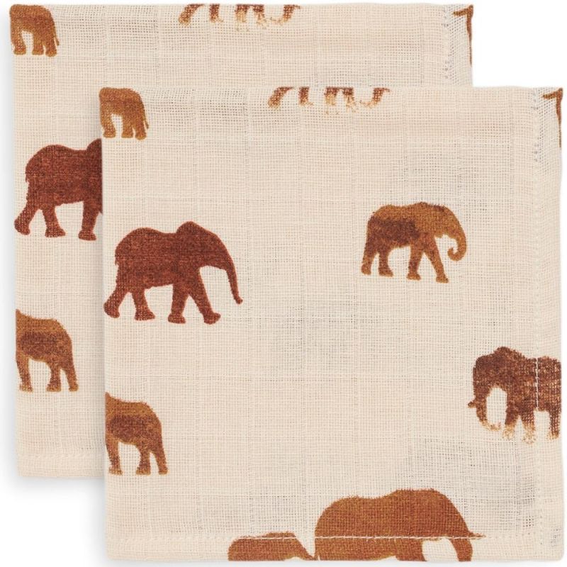 Lot de 2 maxi langes en mousseline de coton Savannah (115 x 115 cm) Jollein