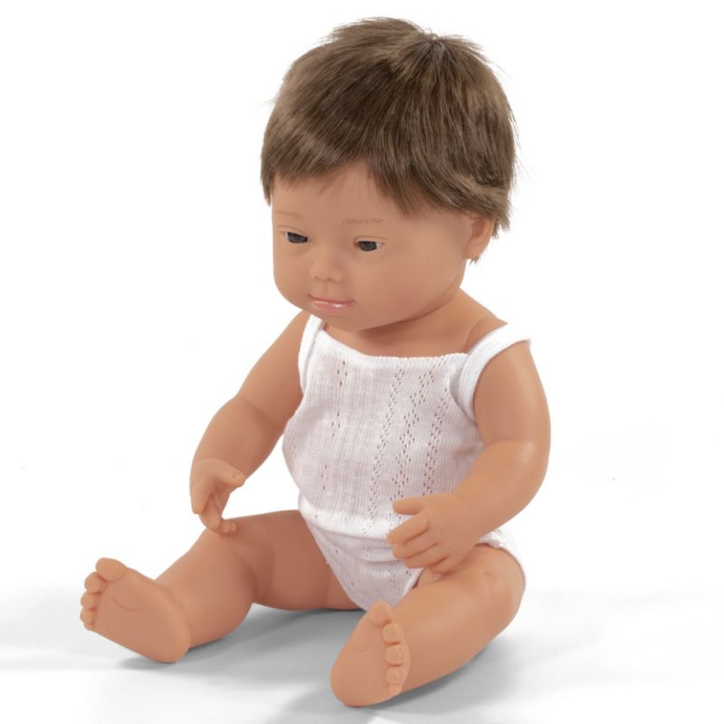 Poupée garçon syndrome de Down (trisomie 21) 38 cm Miniland