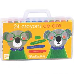 Boîte de 24 crayons de cire 