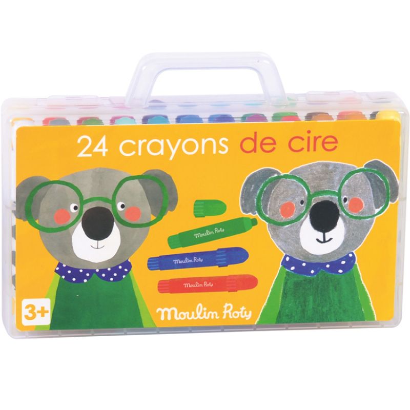 Boîte de 24 crayons de cire Moulin Roty
