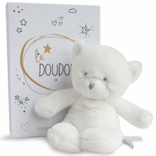  Peluche pantin ours blanc Le Doudou (26 cm)  par Doudou et Compagnie