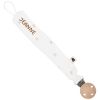 Attache tétine Gaze Coeurs (personnalisable) Atelier Wagram Produit 3