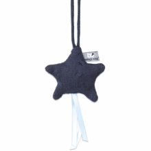Etoile décorative à suspendre Cable Uni bleu marine  par Baby's Only