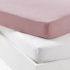 Lot alèse et drap housse Blanc-Old Pink (70 x 140 cm) Mon P'tit Dodo Produit 2