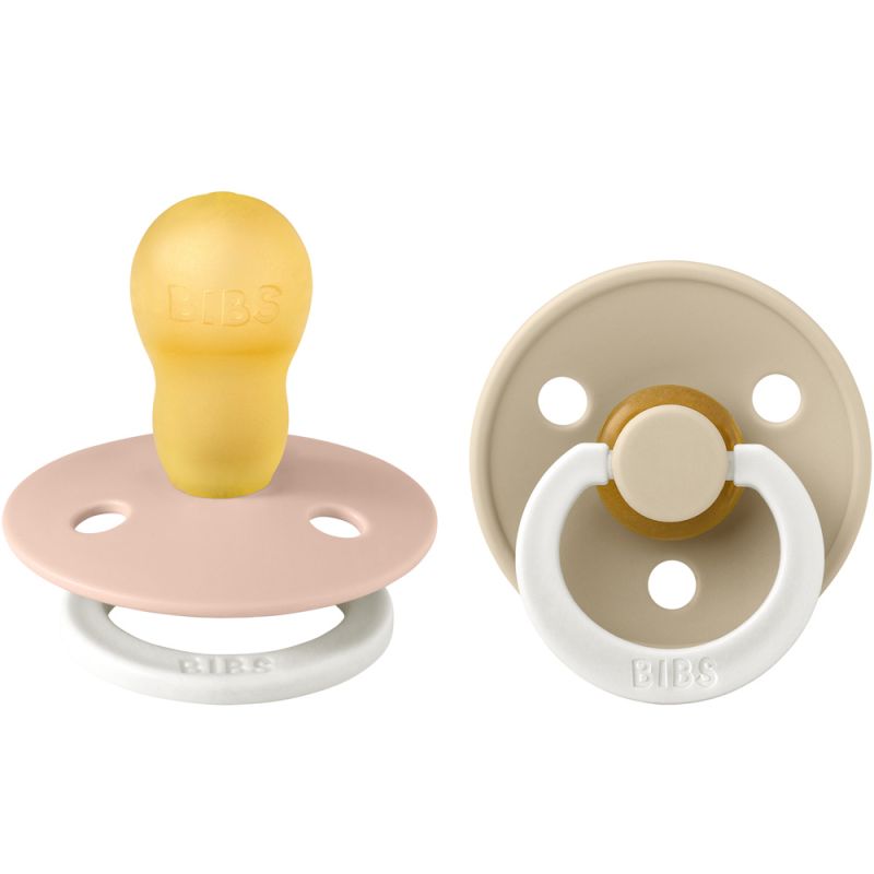 Lot de 2 sucettes en latex Nuit Blush/Vanilla (18 mois et +) BIBS Produit 1 grande taille