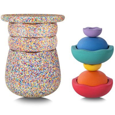 Set tabouret modulaire + jeu motricité Dynamic complete super confetti