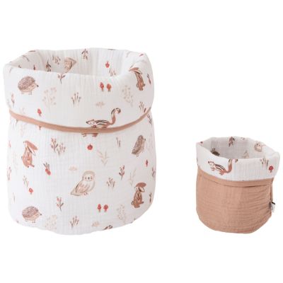 Set 2 corbeilles de rangement clairière et Mocha BB & Co