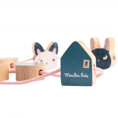 Jeu de perles en bois à enfiler Après la pluie