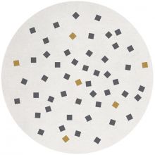 Tapis coton imprimé petits carrés (150 cm)  par Lilipinso