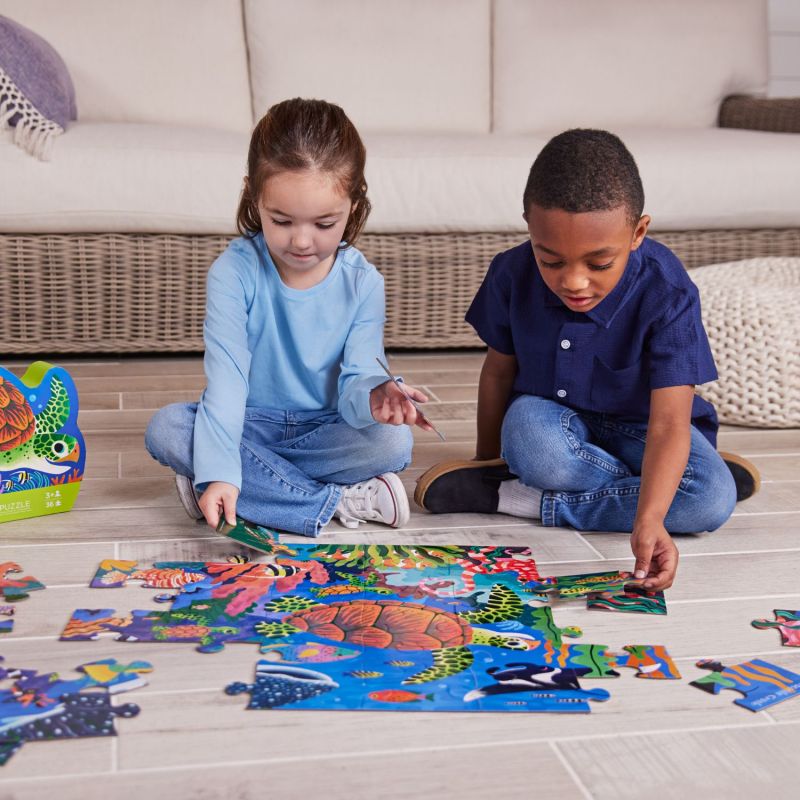 Puzzle Tortue de mer (36 pièces) Crocodile Creek Ambiance 4