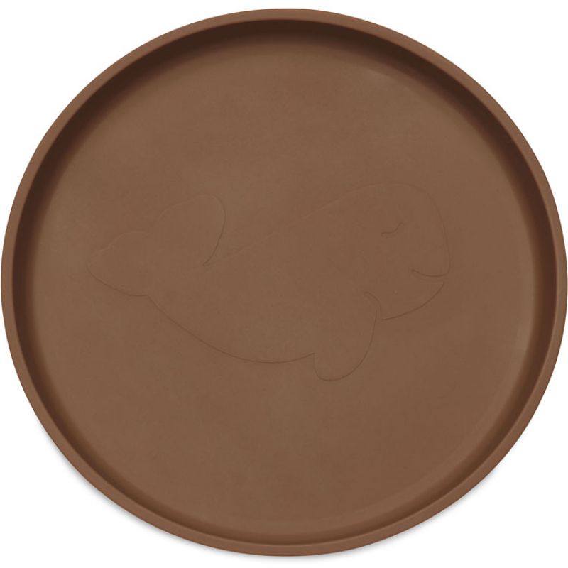 Assiette plate en silicone à ventouse Caramel Jollein