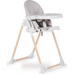 Chaise haute Papum Blanc-Naturel - Quax