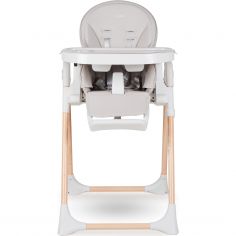 Chaise haute Papum Blanc-Naturel